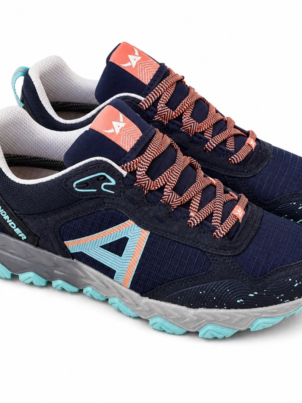 Mephisto Allrounder Womens Trail Hiking Shoes Navy Teal Size 8.5 NIB Waterproof